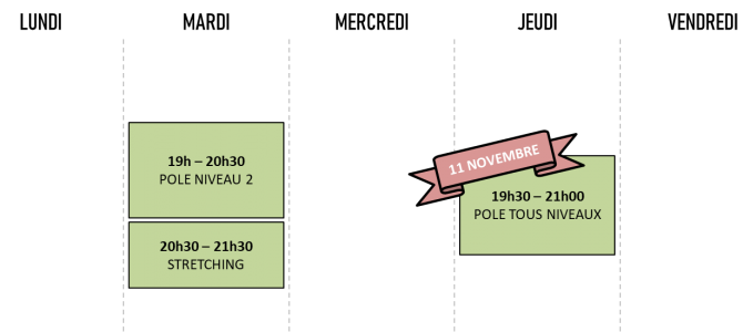 Planning 11 nov Planning 11 nov
